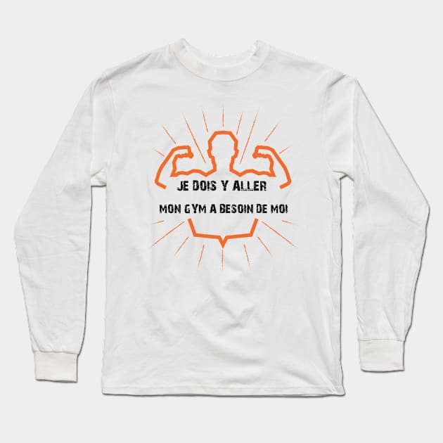 GYM T-shirt Long Sleeve T-Shirt by RamadanKareem